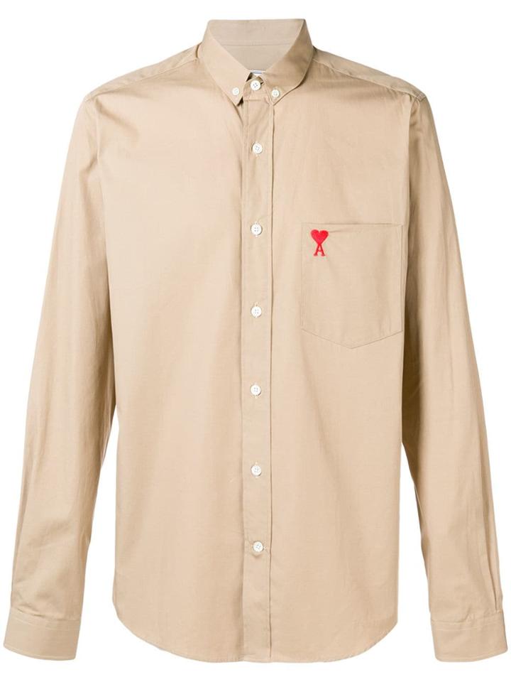 Ami Alexandre Mattiussi Ami De Coeur Shirt - Neutrals
