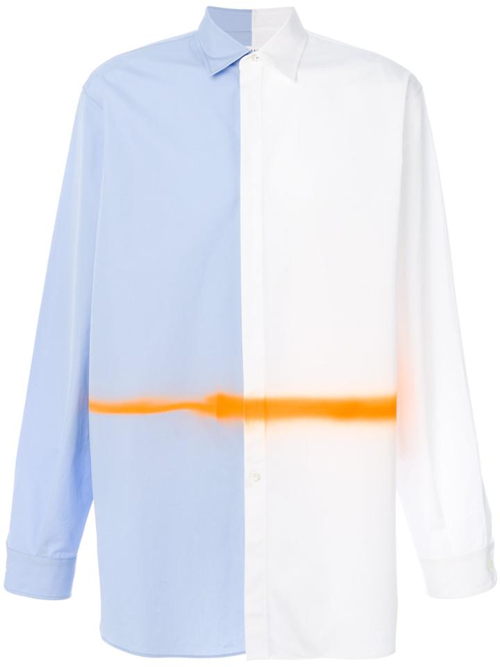 Maison Margiela Sprayed Stripe Shirt - Blue