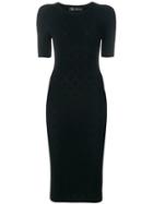 Versace Pointelle-knit Dress - Black