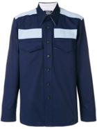 Calvin Klein 205w39nyc Colour-block Fitted Shirt - Blue