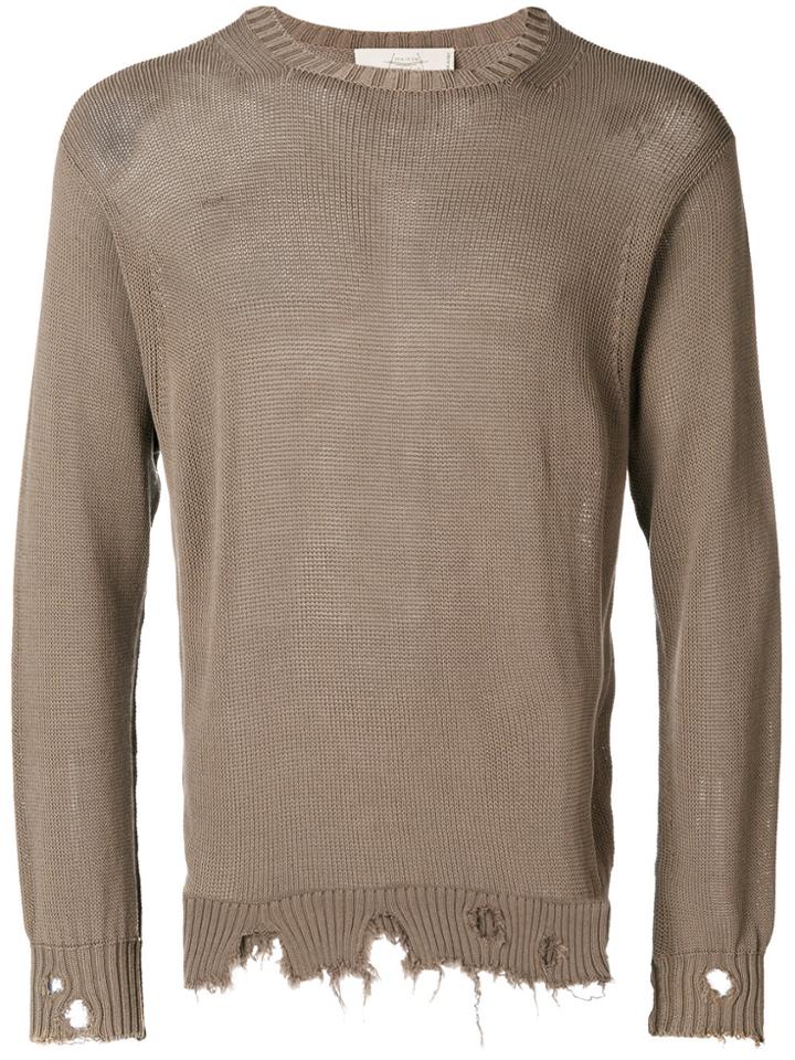 Maison Flaneur Long Sleeved Pullover - Brown
