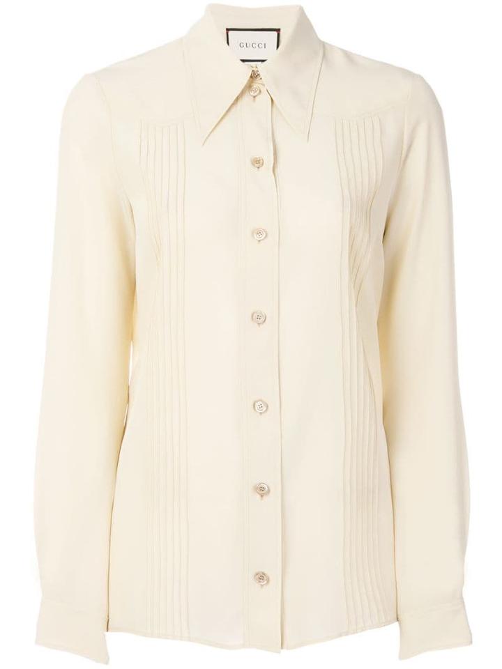 Gucci Pointed Collar Shirt - Neutrals