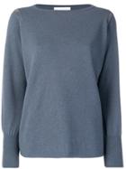 Fabiana Filippi Metal Mesh Appliqué Sweater - Blue