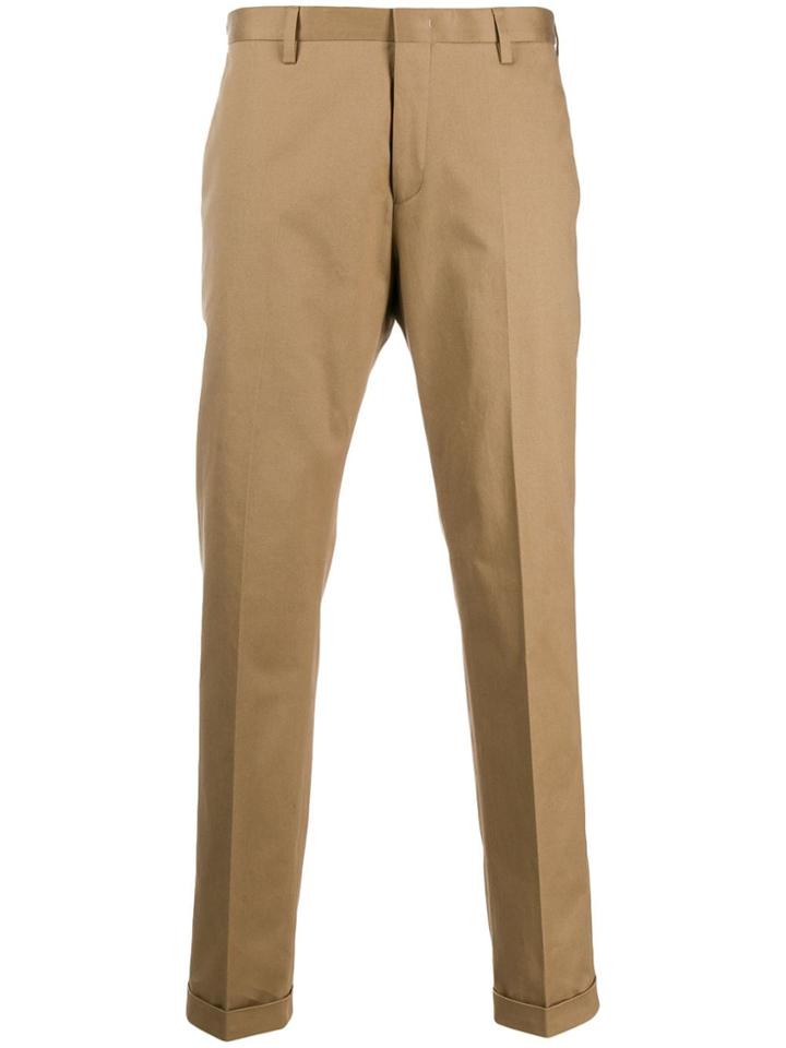 Paul Smith Regular Straight-leg Trousers - Neutrals