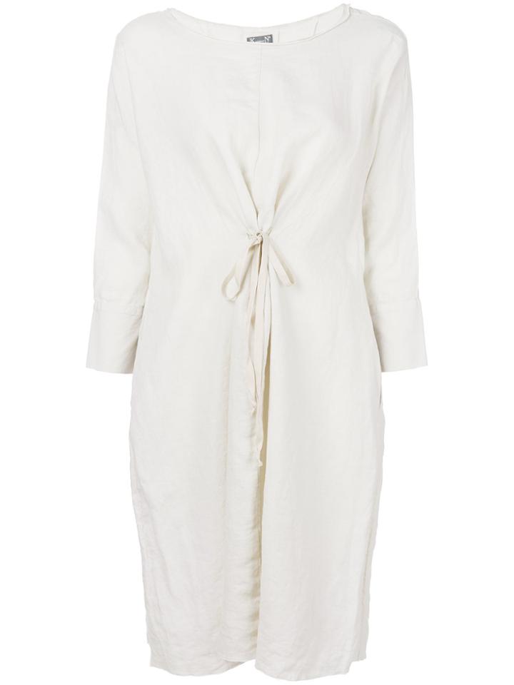 Kristensen Du Nord Ruchéd Detail Shirt Dress - Nude & Neutrals
