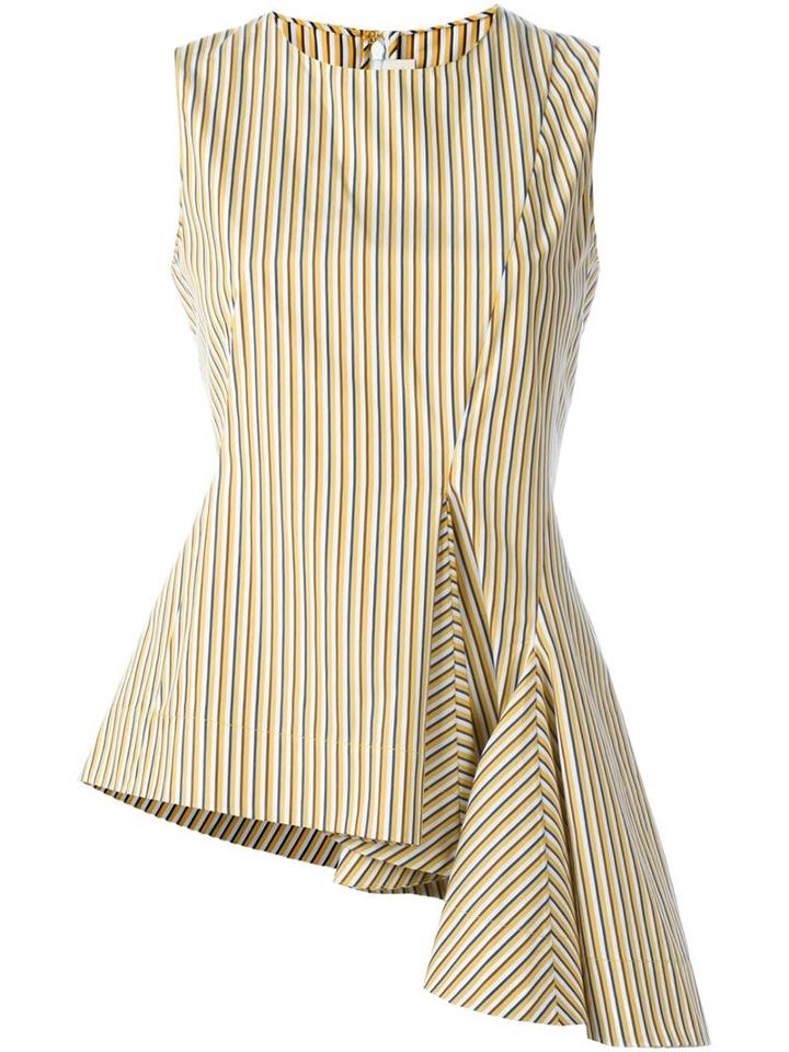 Marni Striped Top, Women's, Size: 40, Yellow/orange, Cotton