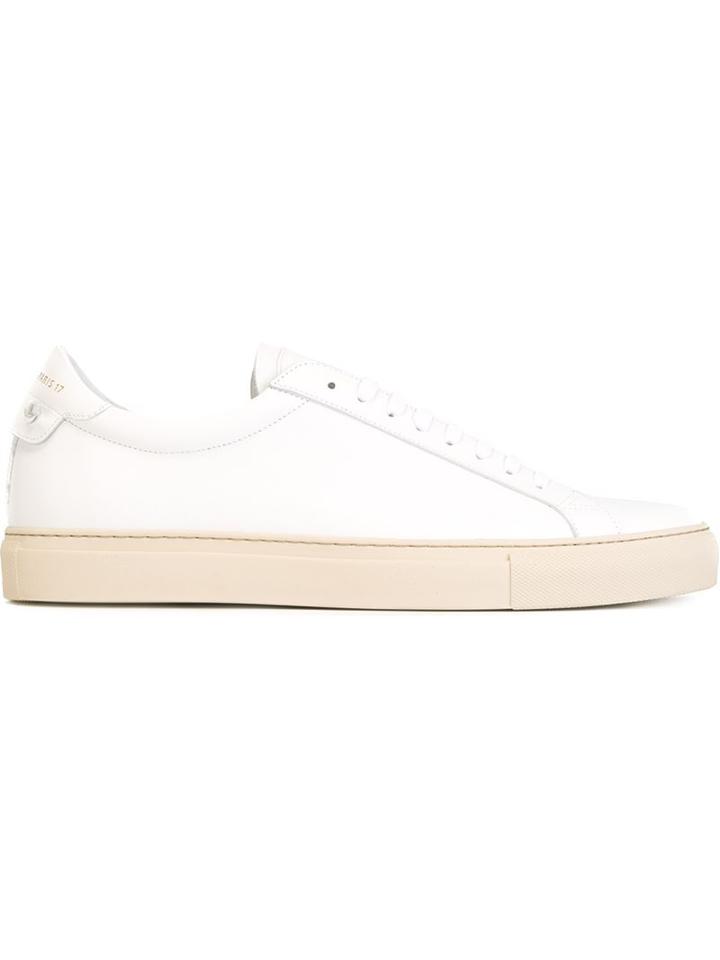 Givenchy Classic Lo-top Sneakers, Men's, Size: 42.5, White, Calf Leather/rubber