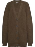 Miu Miu Shaker Knit Cardigan - Green