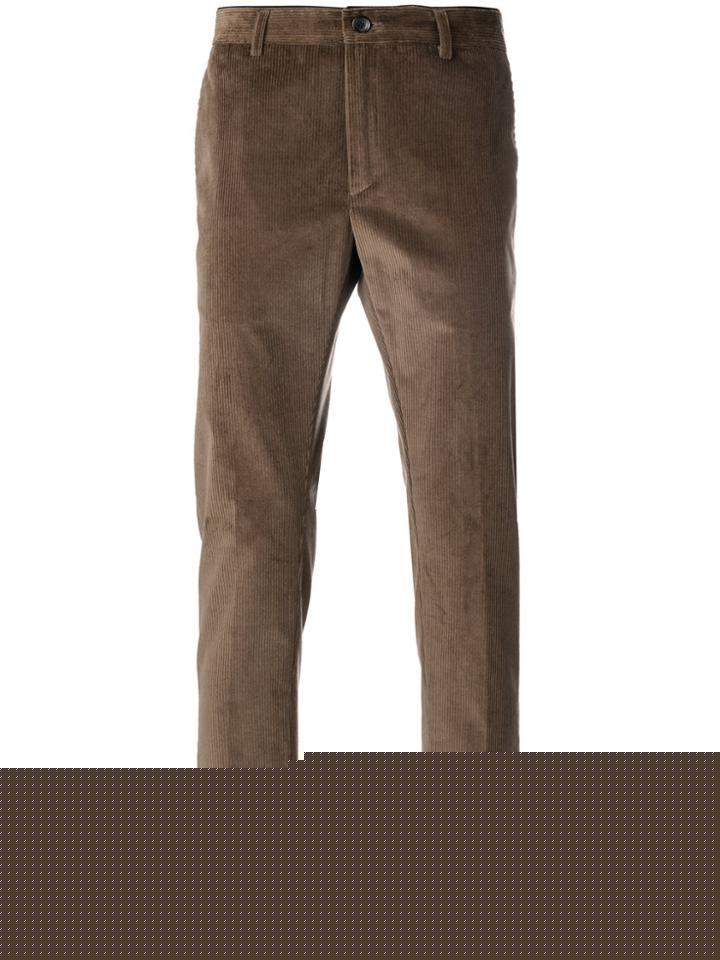 Incotex Straight Leg Tailored Trousers - Blue