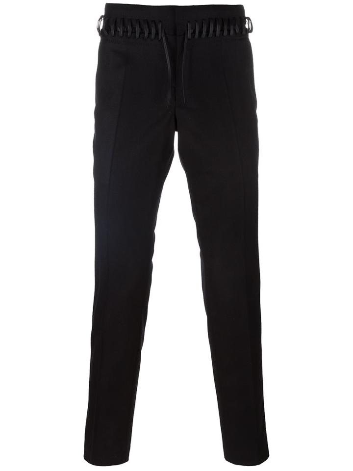 Haider Ackermann 'coco' Trousers, Men's, Size: 50, Black, Cotton/spandex/elastane/rayon/virgin Wool