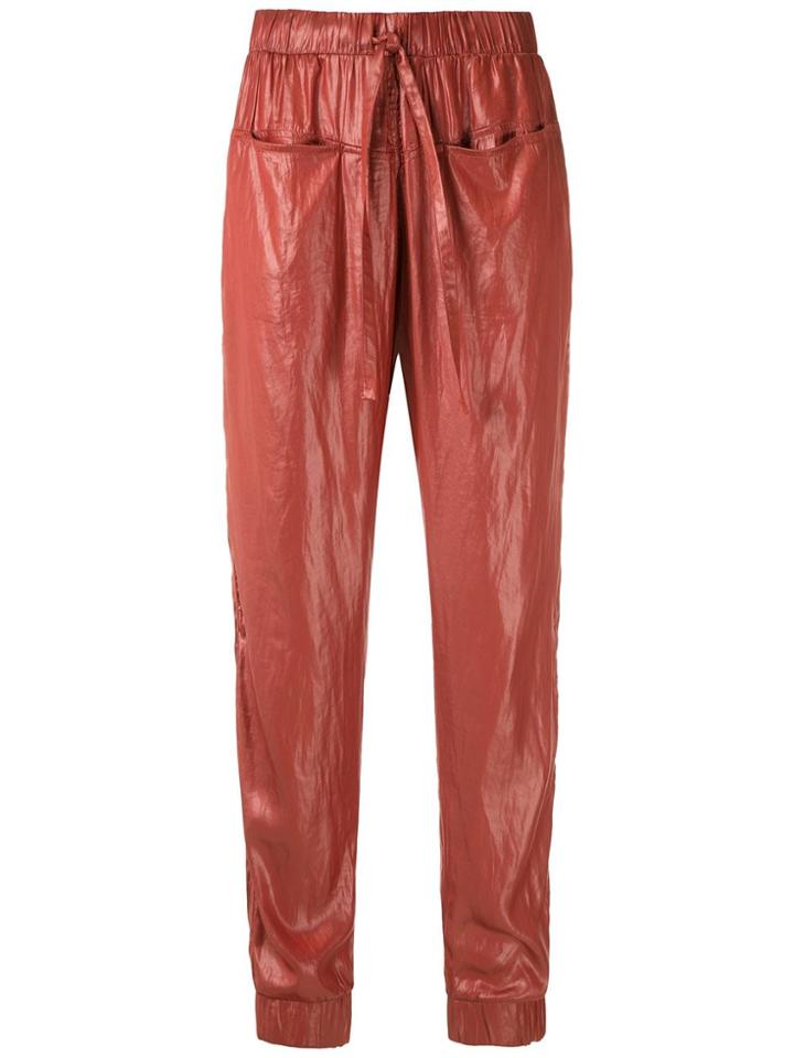 Uma Raquel Davidowicz Apple Track Trousers - Red