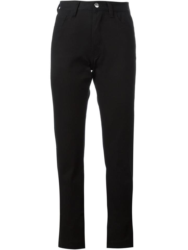 Nicopanda High Waist Slim Jeans, Women's, Size: 26, Black, Cotton