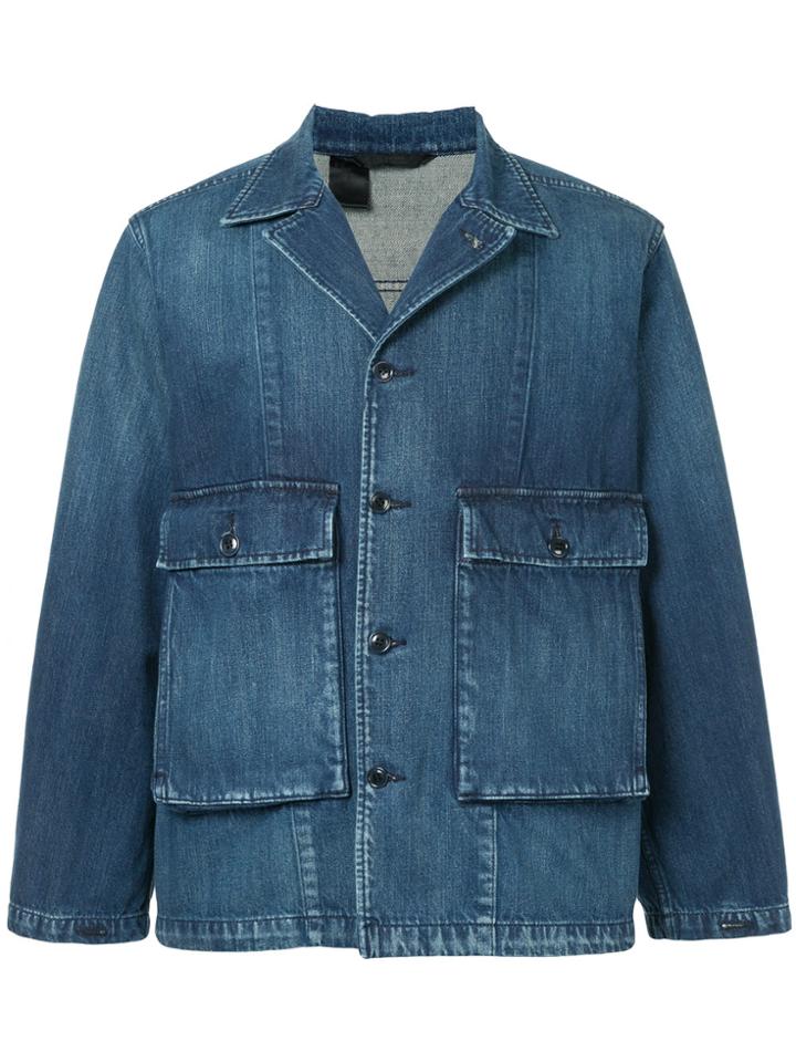N. Hoolywood Loose Fit Denim Jacket - Blue