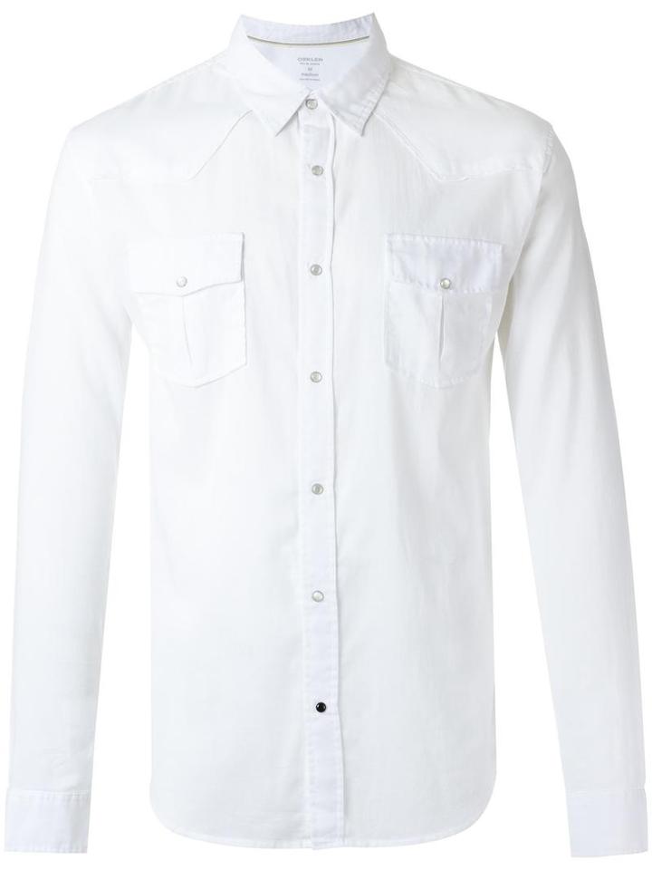 Osklen Classic Shirt, Men's, Size: Medium, White, Cotton/spandex/elastane