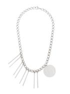 Mm6 Maison Margiela Chunky Coin Necklace - Metallic