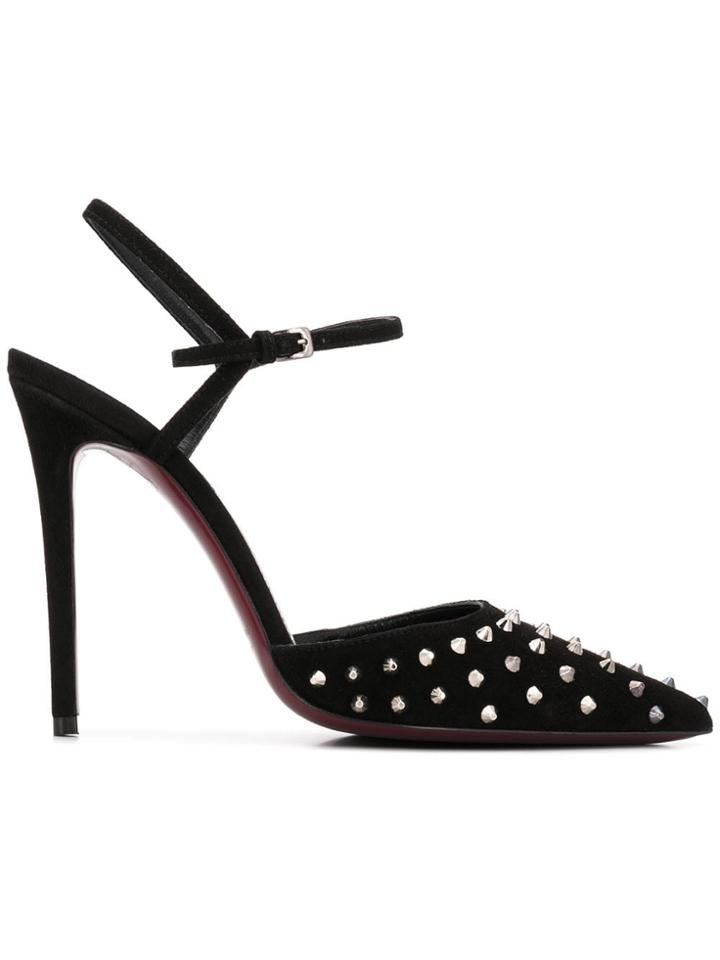 Deimille Studded Buckle Sandals - Black