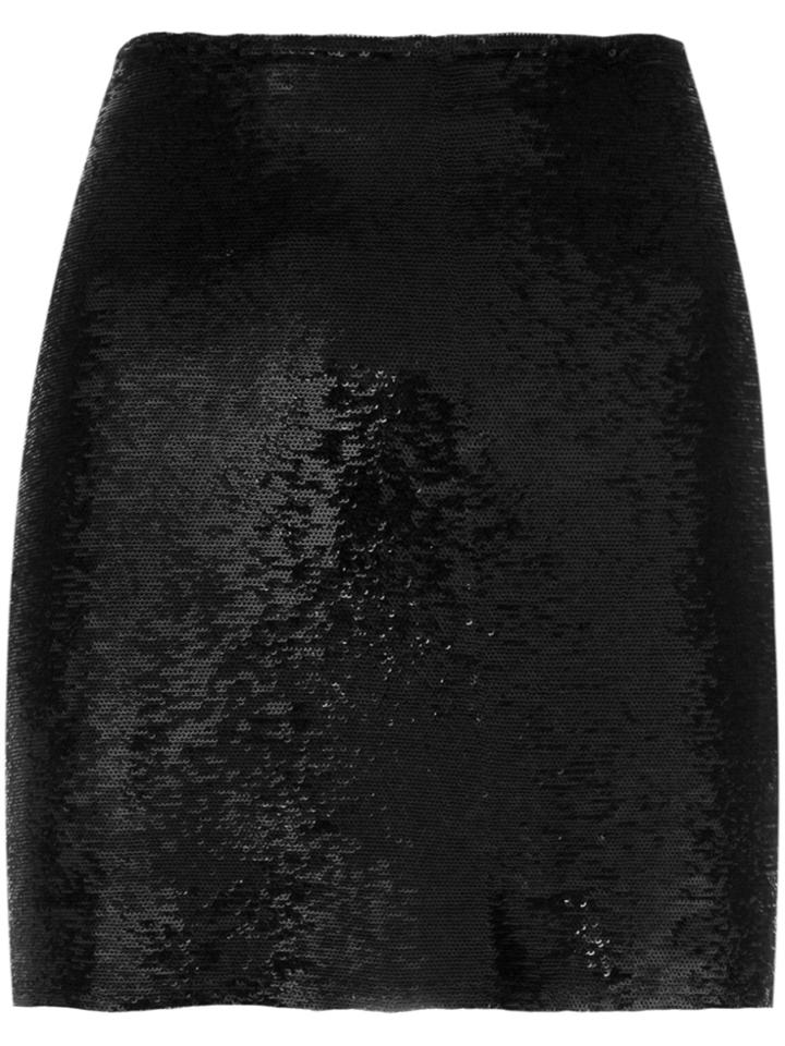 Iro Sequin Mini Skirt - Black