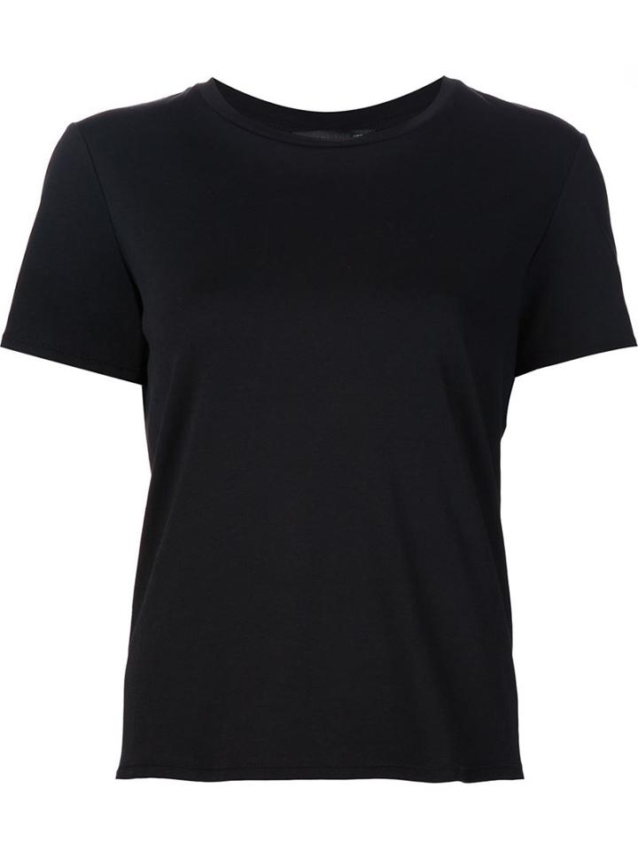 The Row - 'wesler' T-shirt - Women - Viscose - L, Black, Viscose