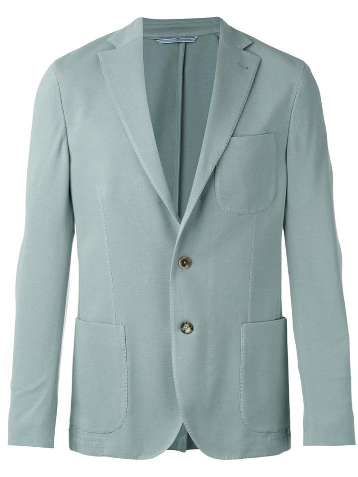 Malo - Classic Blazer - Men - Cotton/polyester/acetate - 54, Green, Cotton/polyester/acetate