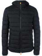 Save The Duck Hooded Padded Jacket, Men's, Size: Small, Black, Nylon/spandex/elastane