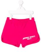 Jeremy Scott Junior Teen Logo Print Shorts - Pink