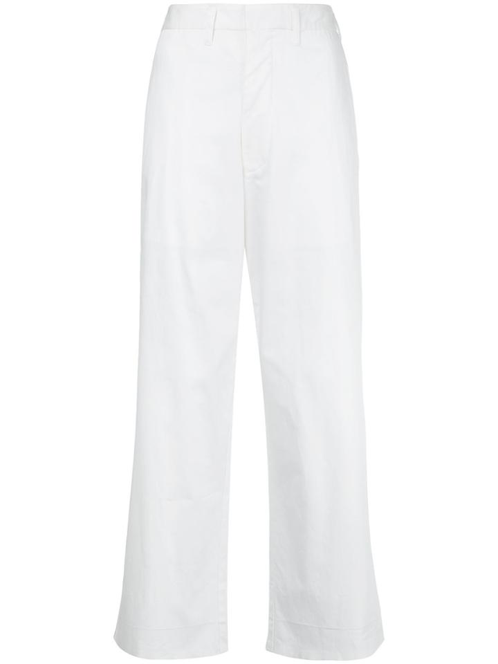 Bassike High-rise Tailored Pants - White