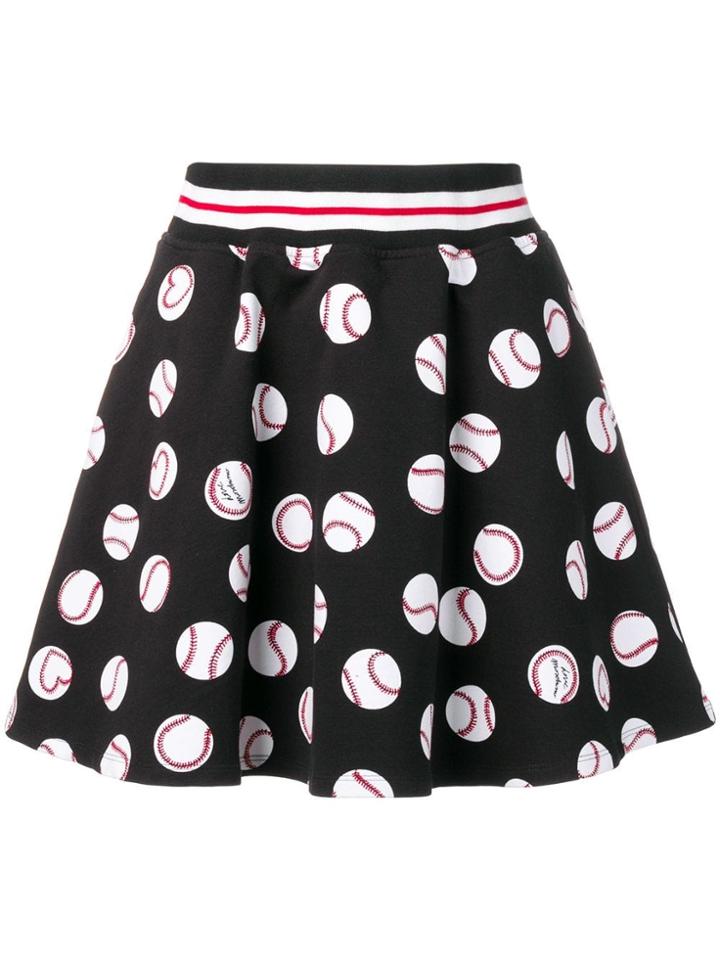 Love Moschino Black Printed Skirt
