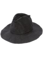 Reinhard Plank Creased Fedora Hat, Adult Unisex, Size: Large, Black, Cotton