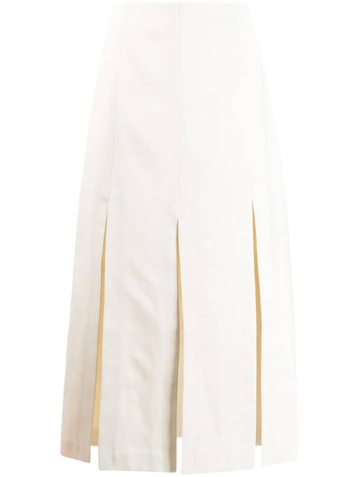 3.1 Phillip Lim Multi Slit Sateen Maxi Skirt - Neutrals