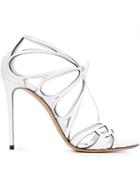 Casadei Evening Sandals, Women's, Size: 40, White, Calf Leather/leather