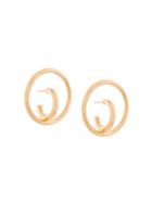 Charlotte Chesnais Saturn Blow Large Earrings - Metallic