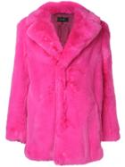 G.v.g.v. Faux Fur Short Coat - Pink & Purple