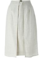 Jean Louis Scherrer Pre-owned Panelled Skirt - Grey
