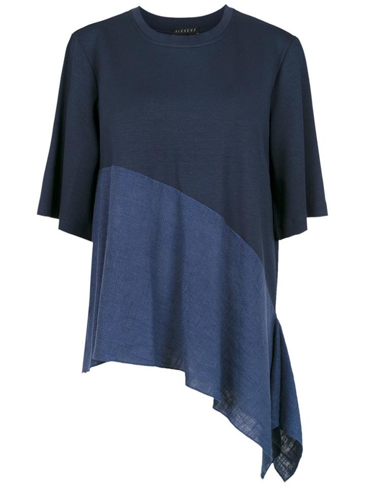 Alcaçuz Panelled Flávia Blouse - Blue
