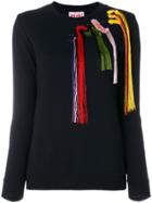 Minki Stitch Detail Sweatshirt - Black