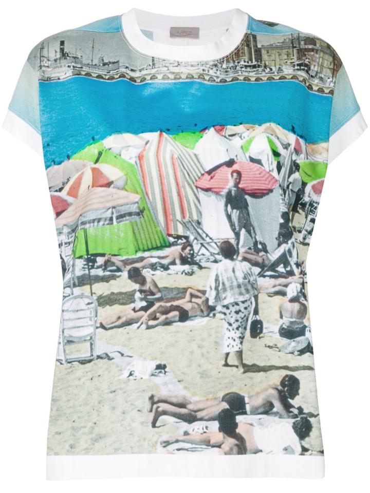 Mrz Beach Motif T-shirt - Multicolour