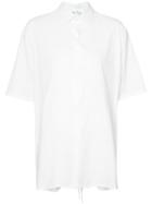 Yohji Yamamoto - Side Slit Shirt - Women - Cotton - 2, White, Cotton