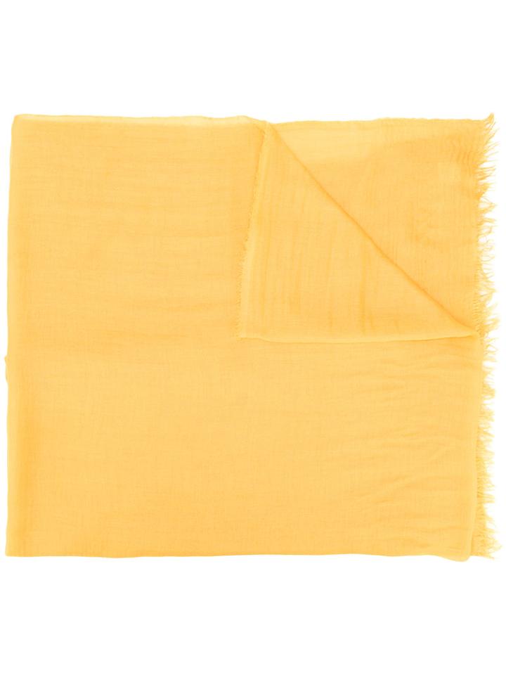 Faliero Sarti Biat Scarf, Women's, Yellow/orange, Silk/modal