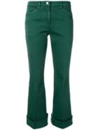 No21 Cropped Flared Jeans - Green