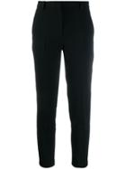 Pinko Skinny Fit Cropped Trousers - Black