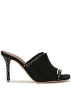 Malone Souliers Laney Crystal-embellished Satin Sandals - Black