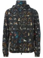 Valentino Printed Jacket, Men's, Size: 46, Black, Polyamide/polyester