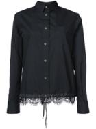 Sacai Lace Hem Shirt - Black