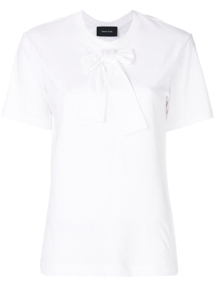 Simone Rocha Bow Detail T-shirt - White