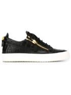 Giuseppe Zanotti Design Frankie Low-top Sneakers, Men's, Size: 43, Black, Leather/rubber