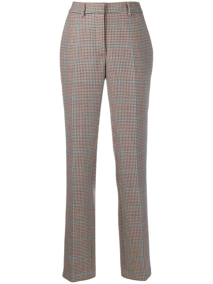 Off-white Checkered Tailored Straight Leg Trousers