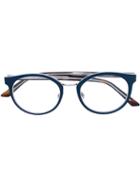 Dior Eyewear - Montaigne 24 Glasses - Unisex - Acetate - One Size, Blue, Acetate