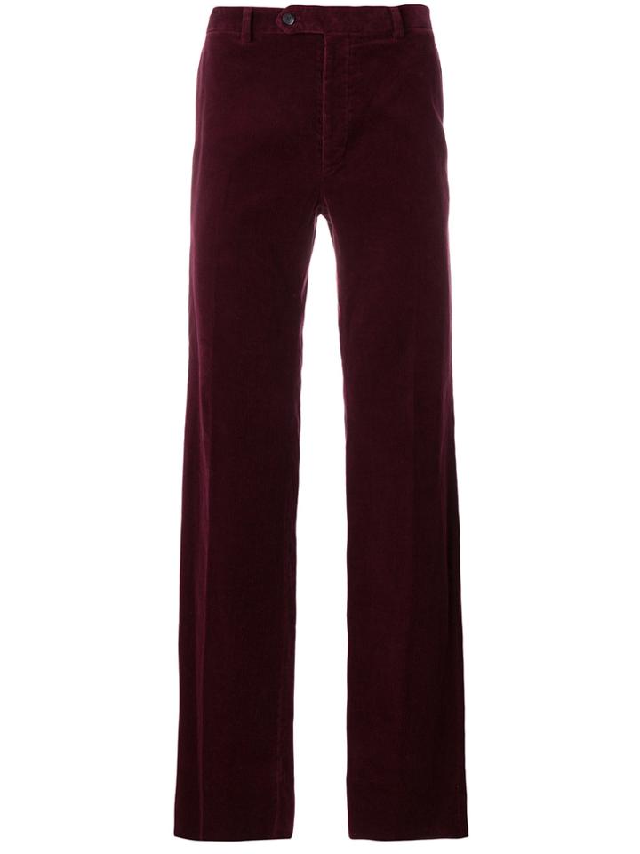 Valentino Straight Leg Trousers - Red