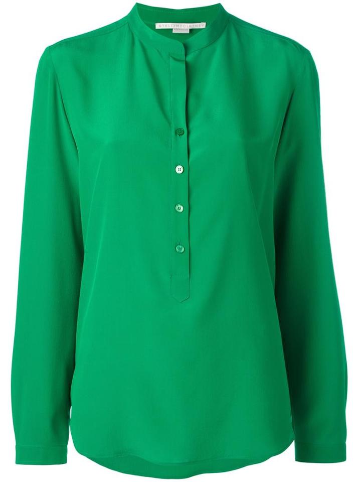 Stella Mccartney Eva Crepe Shirt, Women's, Size: 40, Green, Silk
