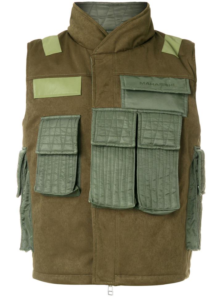Maharishi Multi-pocket Gilet - Green